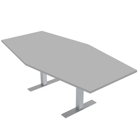 Skutchi Designs 45.25 in W, 71.5 in L, 29 in H, Engineered Wood Top, Grey HAR-HEX.IR-46x72-T-XD01